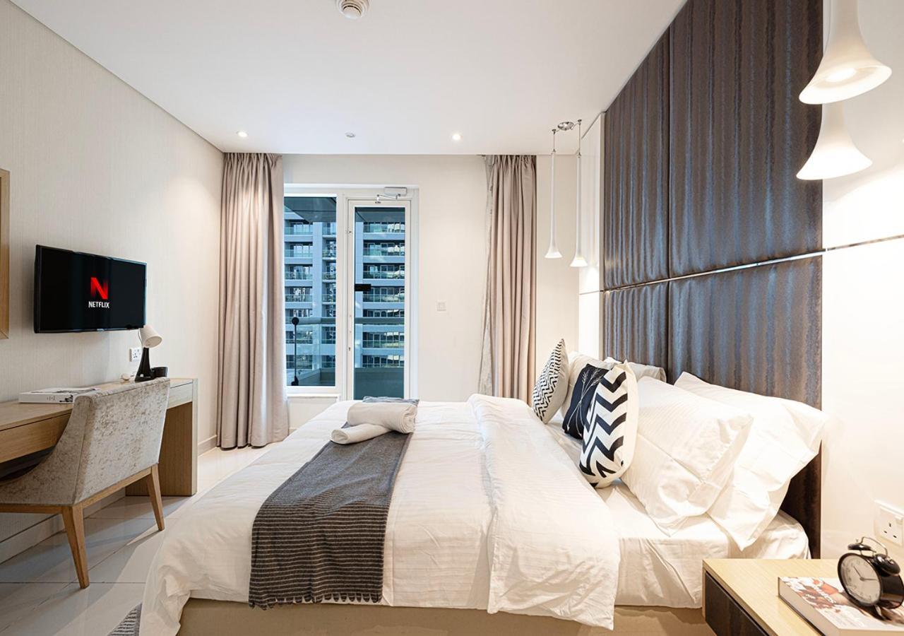 Apartment 5 Min Mall & Fountain - Partly Burj Khalifa View - Swimingpool - Business Bay