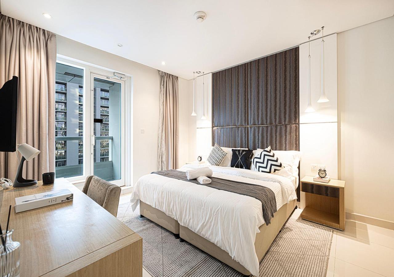 5 Min Mall & Fountain - Partly Burj Khalifa View - Swimingpool - Business Bay Dubai